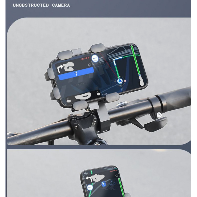 Suport telefon mobil pentru ciclism montan, echipament foto rezistent la șocuri pentru drumuri fixe, suport de navigație pentru biciclete electrice,_voghion.com