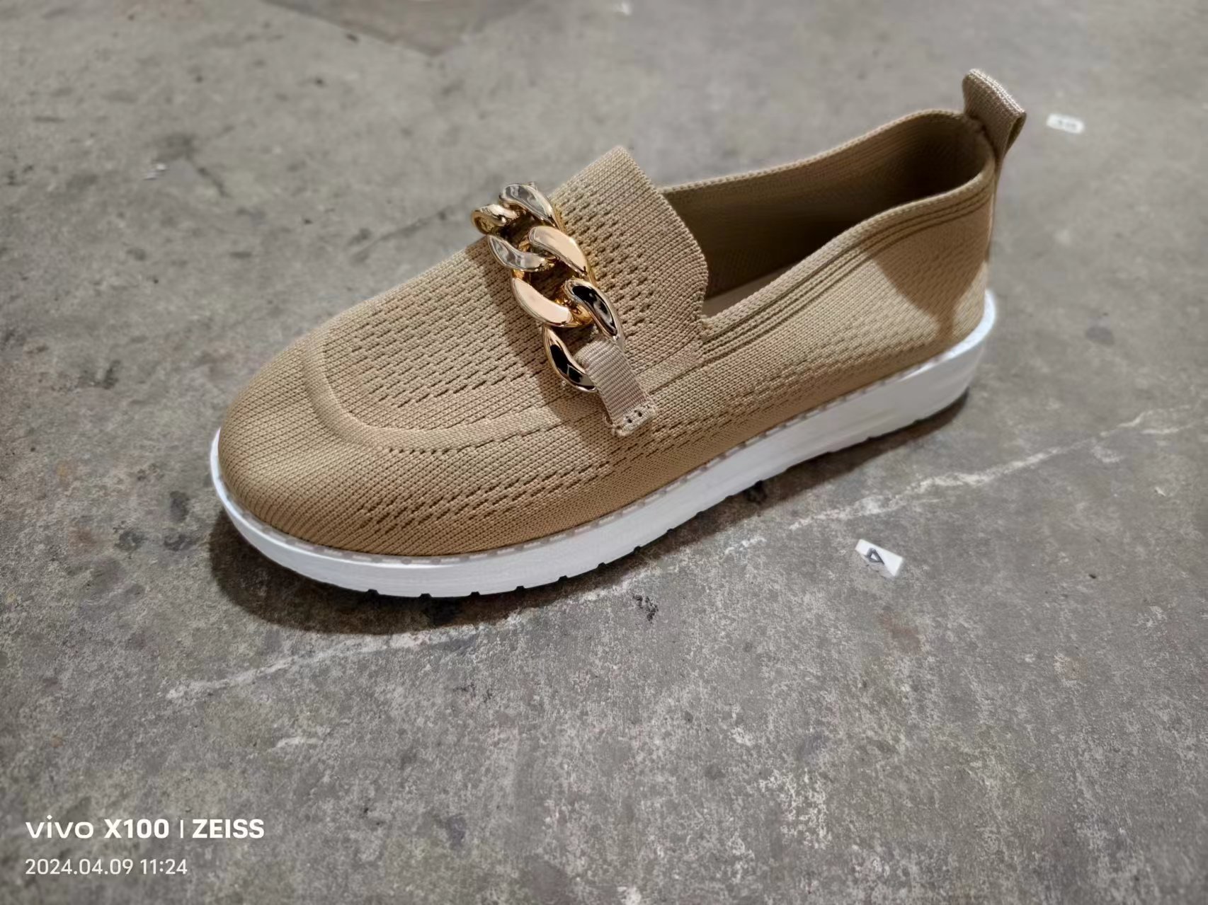 Thick Fly Woven Soft Sole Single Shoe Women With One Foot Pedal Knitted Breathable Lefu For Women's Board Shoes_voghion.com