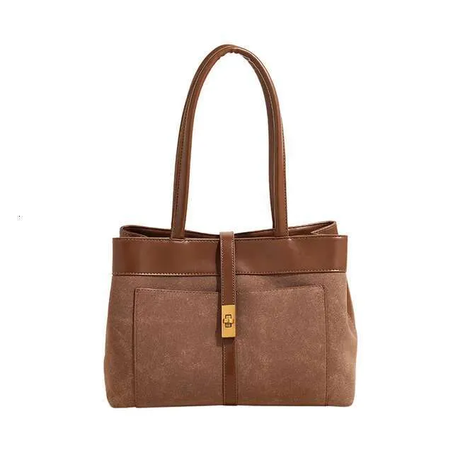 Damen Große Kapazität Pendler Nischendesign Lässig Alles Einfache Mode Pu Textur Einzelne Schulter Tragbarer Eimer_voghion.com