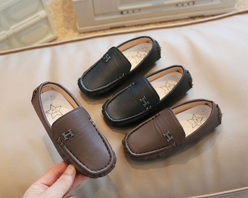Mocasini sport pentru copii, stil britanic, din piele, 2024, primăvară și toamnă, cu vârf mediu și talpă moale, stil britanic_voghion.com