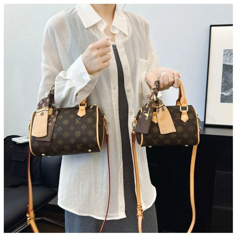 Designer Free Shipping 2025 New Fashionable Temperament Boston High-end Printed Shoulder Crossbody Bag For Womens_voghion.com