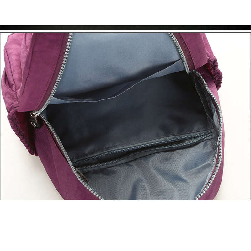 2024 Nouveau sac à dos de randonnée en nylon simple pour voyage en plein air, sac d'étudiant à la mode_voghion.com