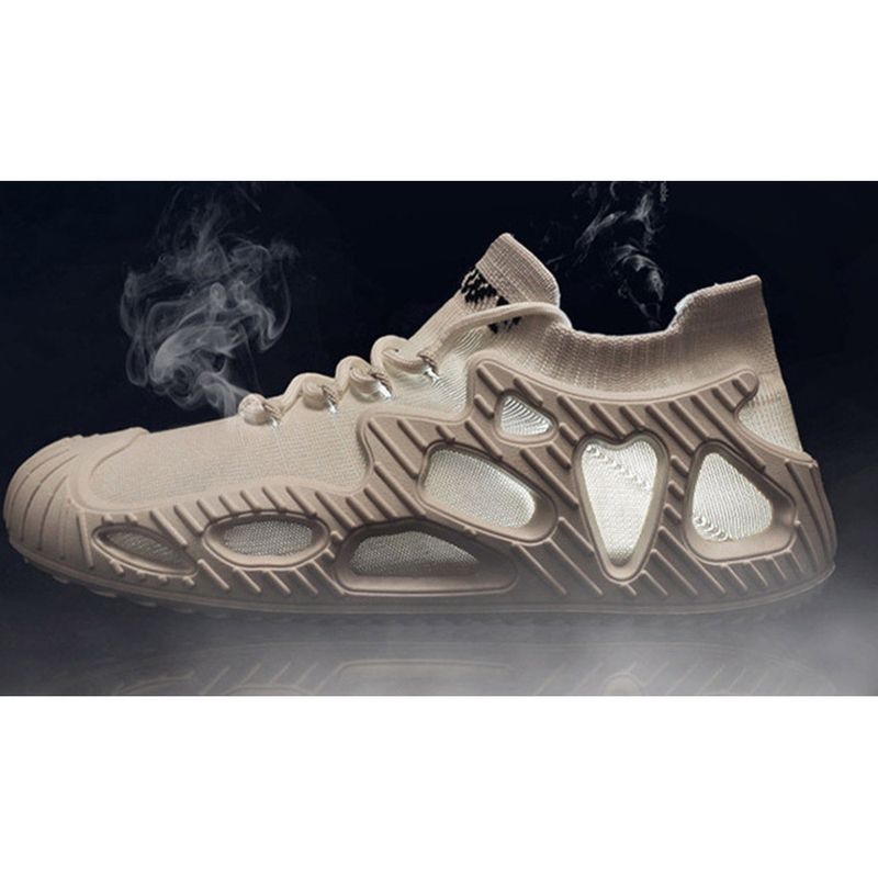 One Step Wandern und Bergsteigen, Full Wear Flyknit Obermaterial, atmungsaktive Sportschuhe_voghion.com