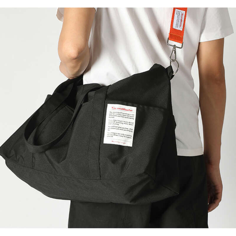 Borsa da viaggio coreana da uomo, borsa da viaggio di grande capacità, tracolla, materiale in nylon antispruzzo_voghion.com