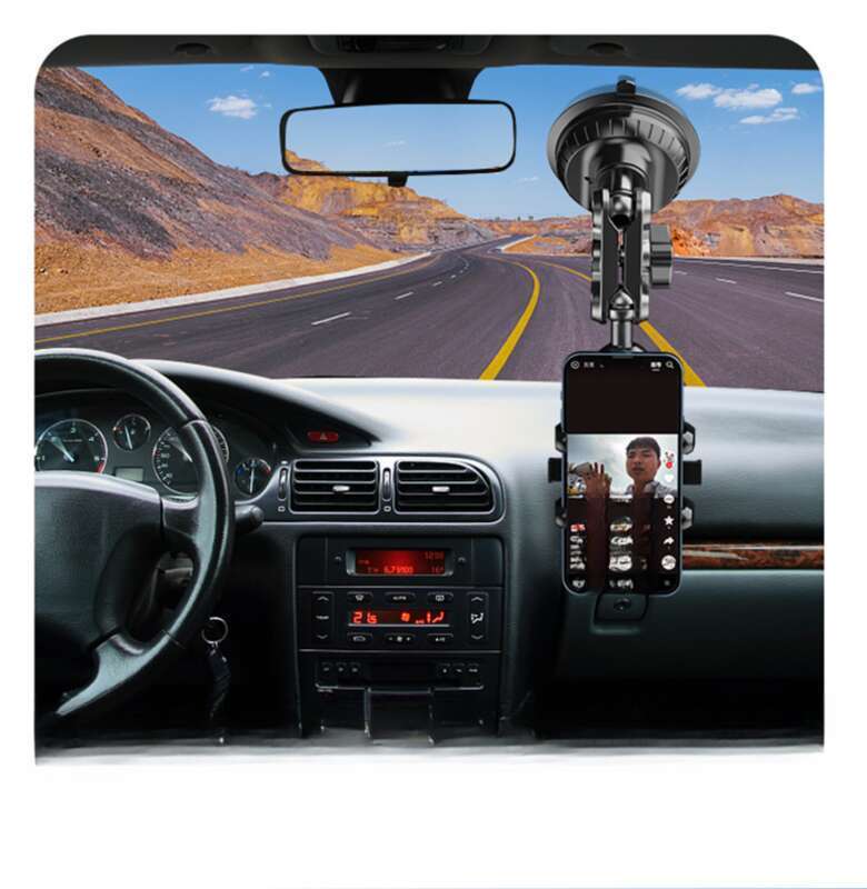 Suport de telefon pentru fotografie montat în mașină, Unghi de vizualizare auto, Ventuză DJI Gopro, Cameră video cu mișcare, Dispozitiv Pan Tilt_voghion.com