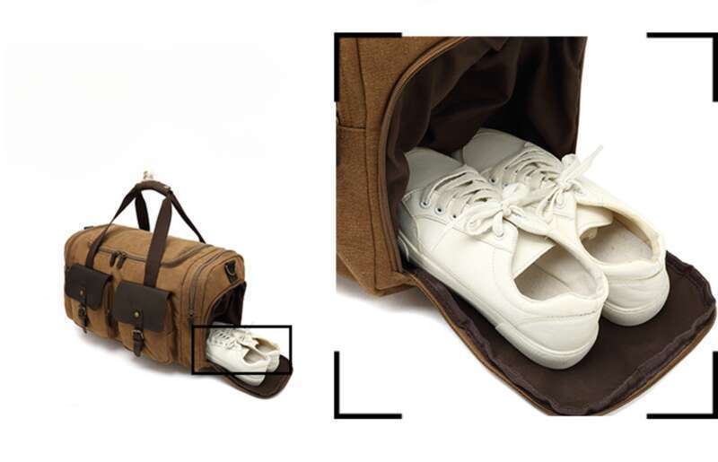 Borsa da palestra per yoga di grande capacità per uomo, per viaggi lunghi e brevi e tela mobile_voghion.com