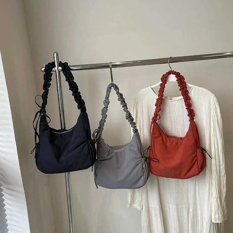 Dames schoudertas hobo tas shopper van zachte stof_voghion.com