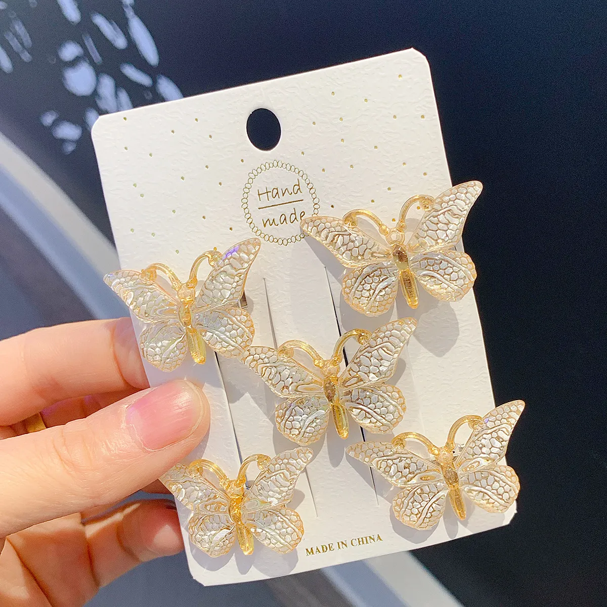 Dolce farfalla fermagli carino donne sfumato piccole forcine mini neonate colori barrette copricapo accessori per capelli_voghion.com