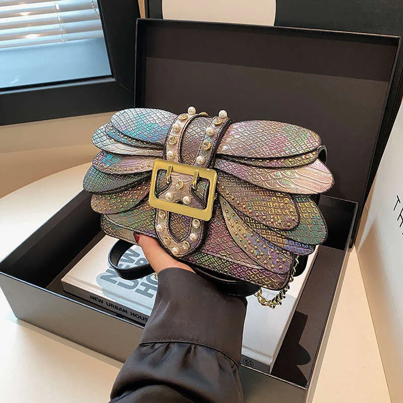 Borsa a tracolla singola con motivo a serpente, piccola borsa quadrata, modello 225, nuova da donna_voghion.com