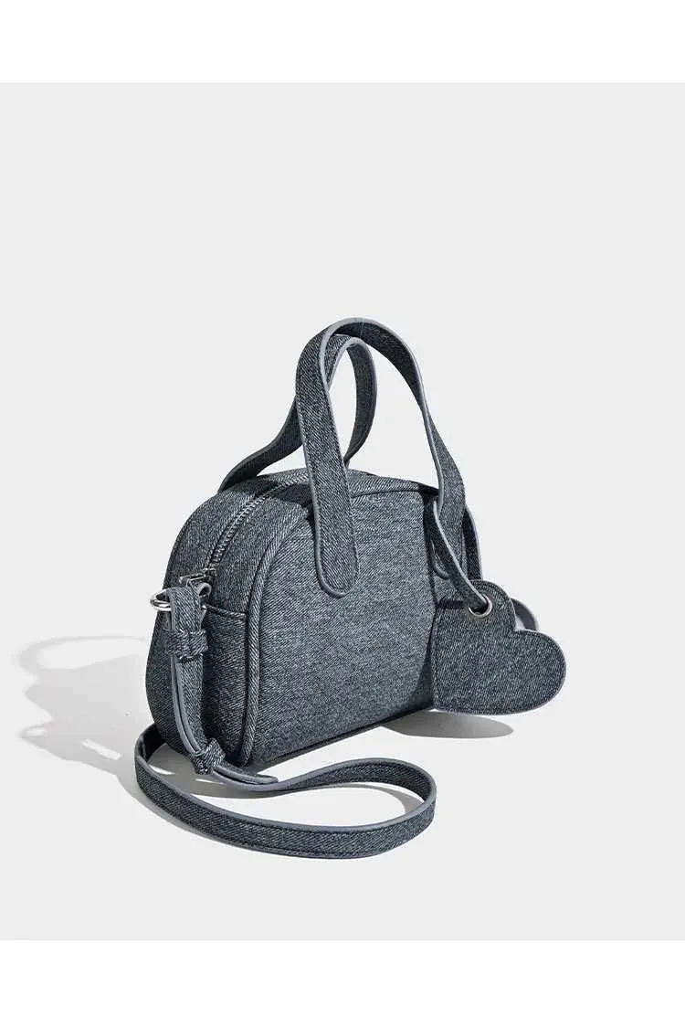 Strukturierte Damen-Denim-Handtaschen, solide, große Kapazität, lässige Schultertasche, weibliche Pendeltasche, vielseitige Umhängetasche, Jeans_voghion.com