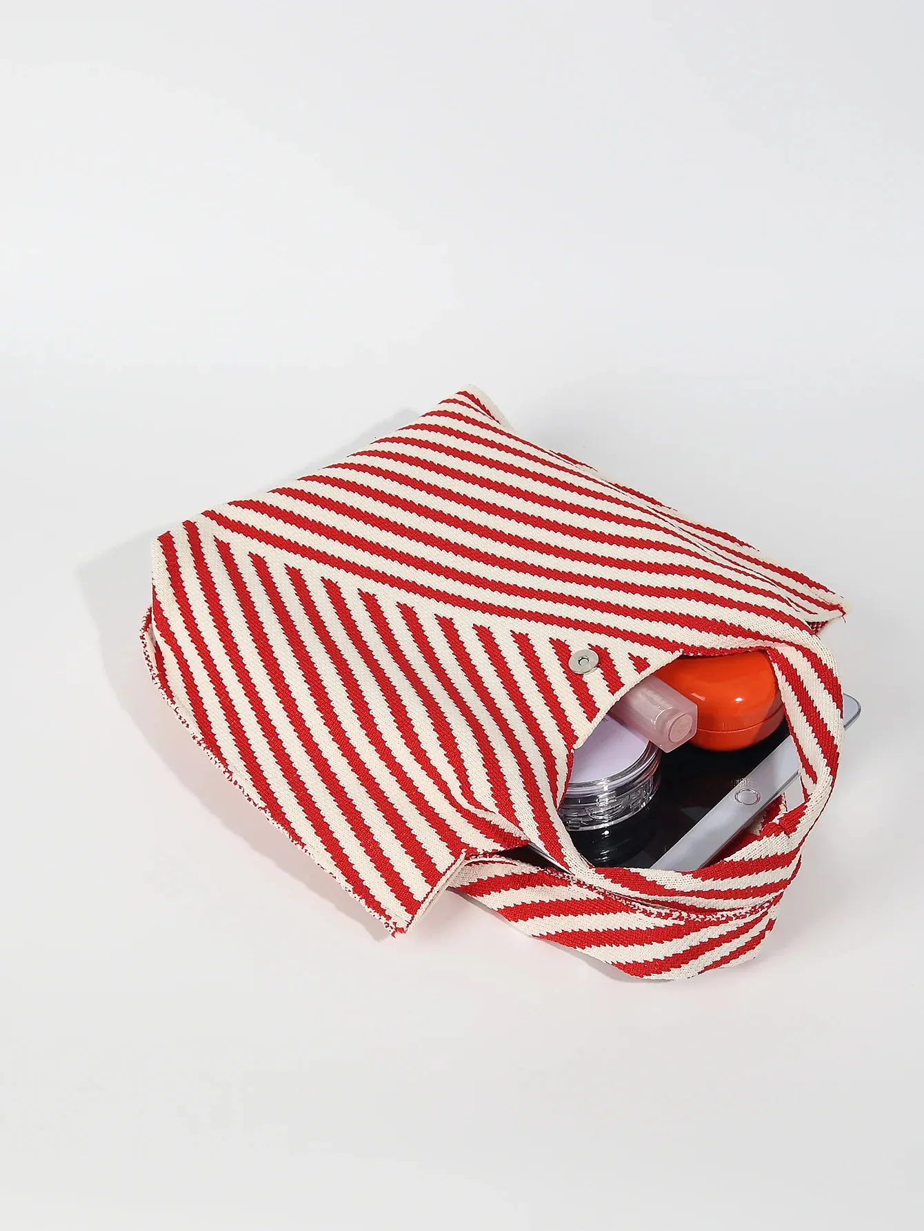 Handgemaakte gebreide tote bag mini schoudertas voor dames_voghion.com