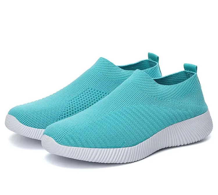 2024 Nuove scarpe da ginnastica morbide comode casual alla moda Slip On Sock per le donne Scarpe basse da donna_voghion.com