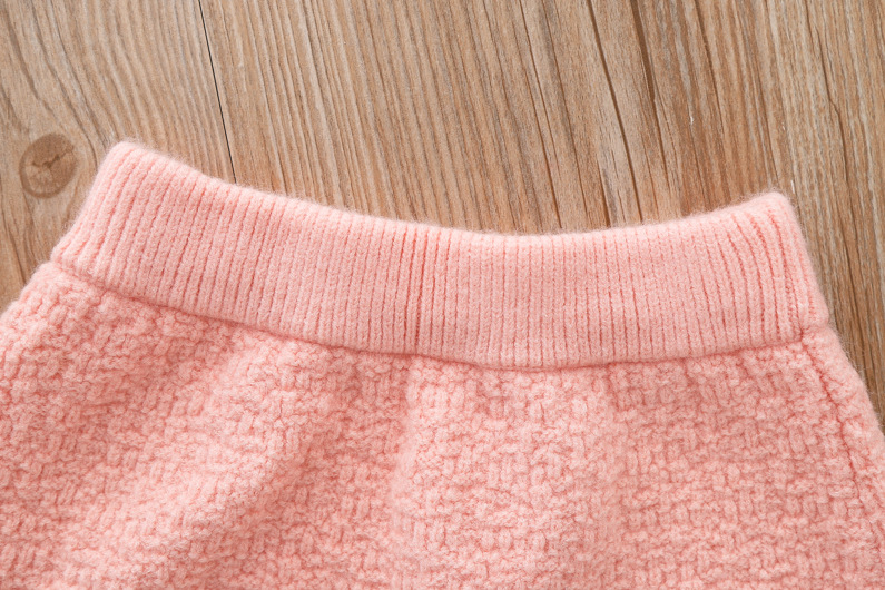 Mother & Kids children's sweater suit spring and autumn new baby girl bow knitted sweater skirt small and medium-sized children's college style_voghion.com