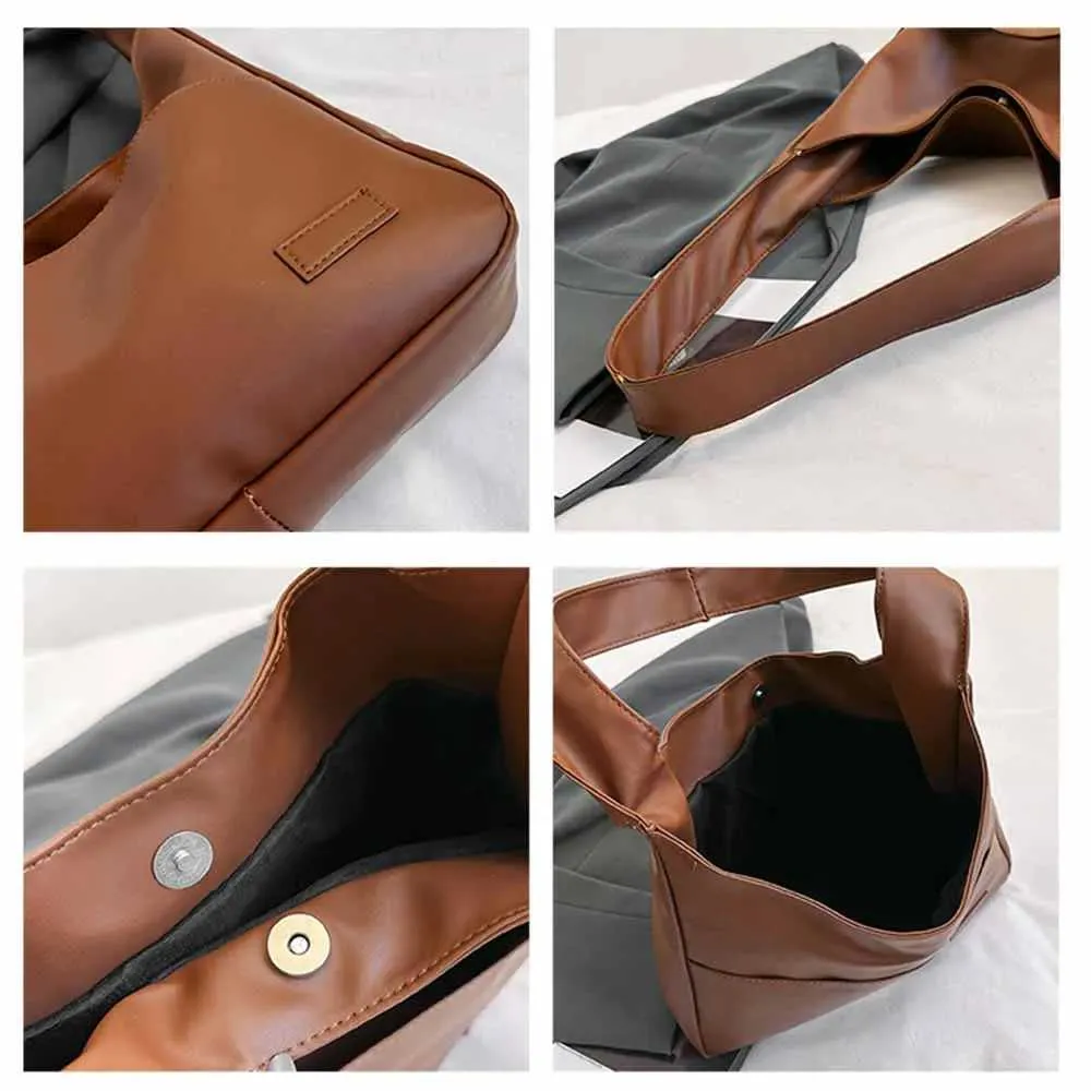 Sac à bandoulière rétro à la mode et minimaliste, sac à main décontracté tendance pour les déplacements quotidiens, grande capacité -llC241106_voghion.com