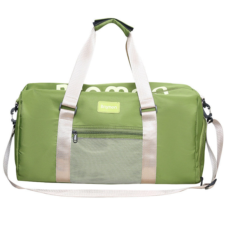 Men's and women's wet dry separation fitness bag, outdoor travel with shoe compartment luggage bag, can be used as a lever handbag_voghion.com