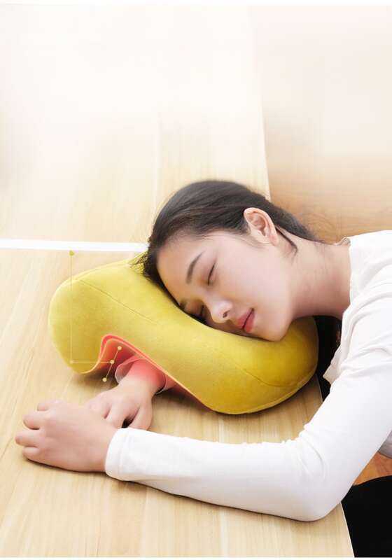 Office Artifact 2025 New Multi Functional Nap For Students Plush Solid Color Pillow_voghion.com