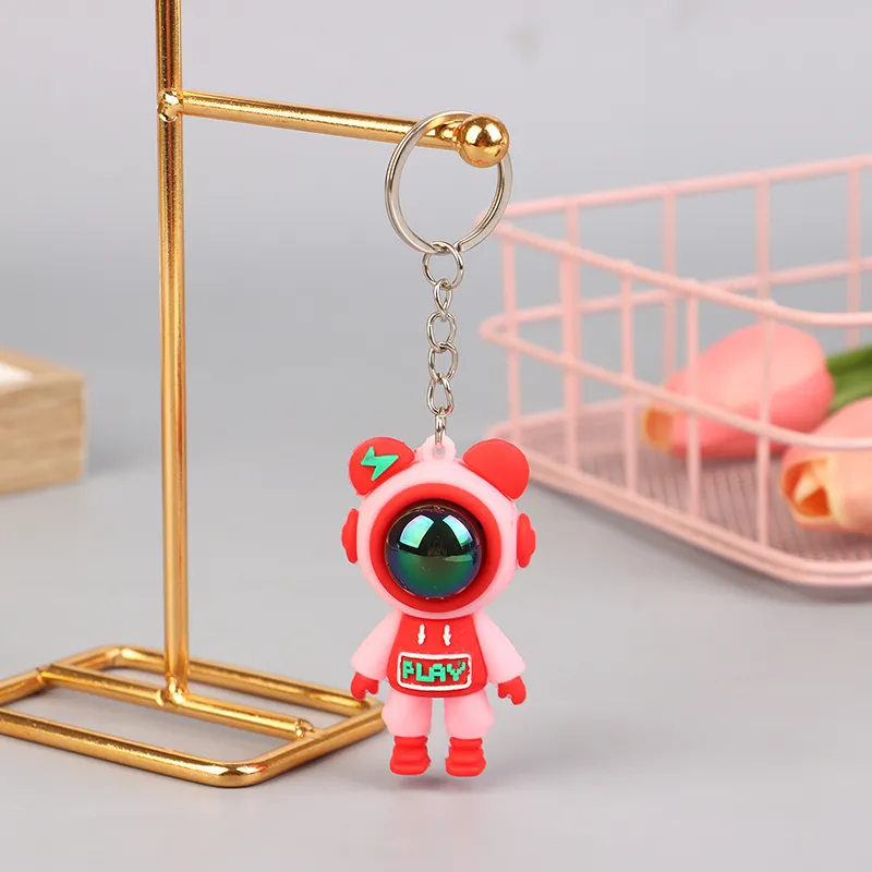 1PC Schmuck Zubehör Geschenke Cartoon Beleuchtung Schlüsselanhänger Astronaut Violent Bär Kaninchen Puppe Auto Rucksack Dekorationen_voghion.com