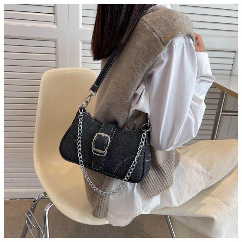 Bolsa de ombro elegante em lona para mulher mala moderna_voghion.com