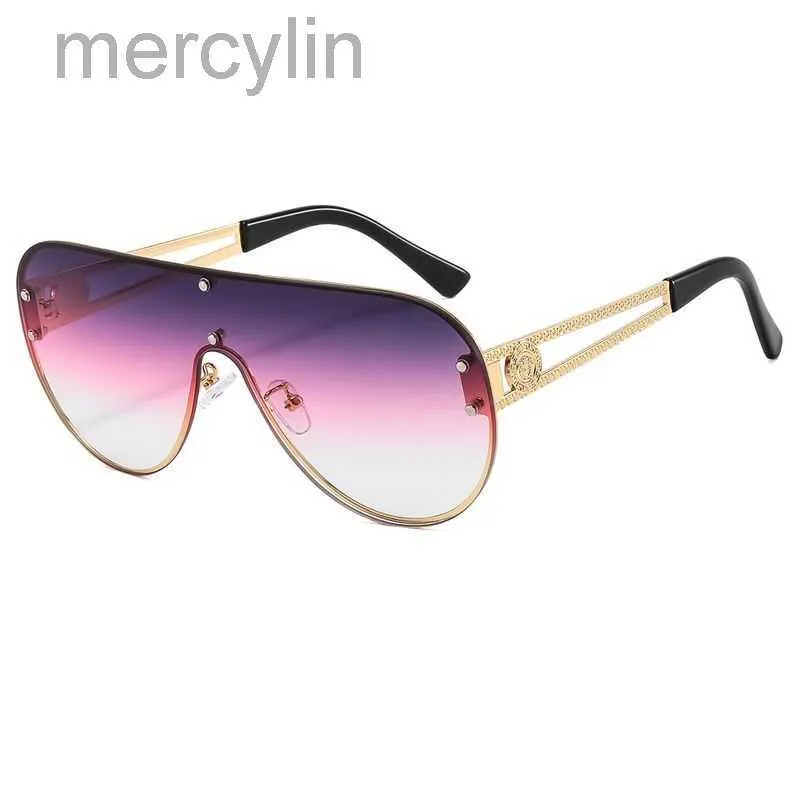 Lunettes de soleil sans bordure à verres intégrés pour hommes et femmes de la marque Versage_voghion.com