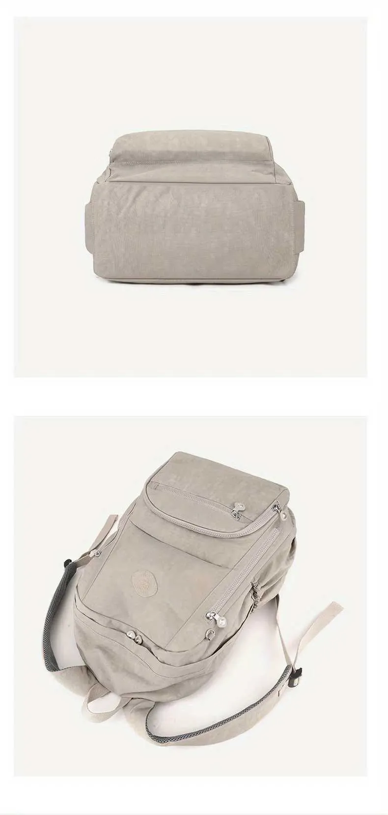 Großzügiger, wasserdichter, transparenter Laptop-Rucksack für Damen mit mehreren Taschen für die Reise, für die Uni oder die Schule C241107_voghion.com
