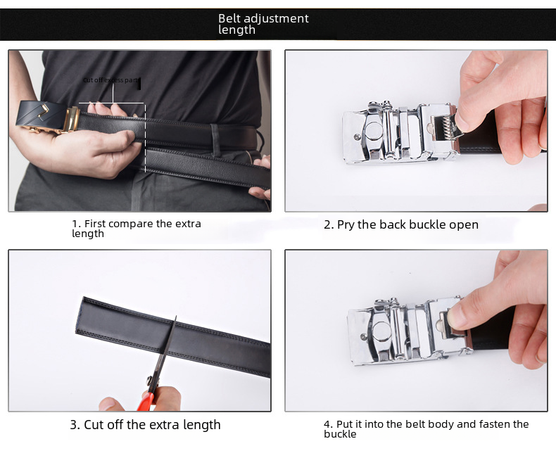 Cintura da uomo nuova 2024 con vera pelle e fibbia automatica in pelle di mucca per uomo casual business stile cintura coreana_voghion.com