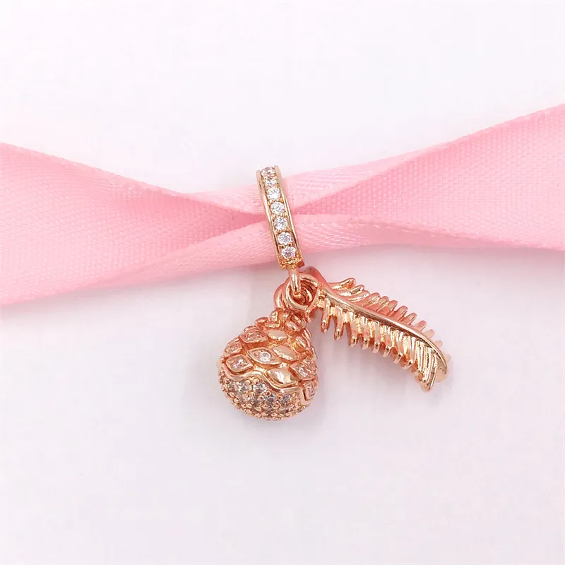 Smyckestillverkningssats sterling sier kedjor pärla passar Sparkling Pine Cone Dangle Charm kvinnor guldarmband nyckelring tonårshalsband för_voghion.com