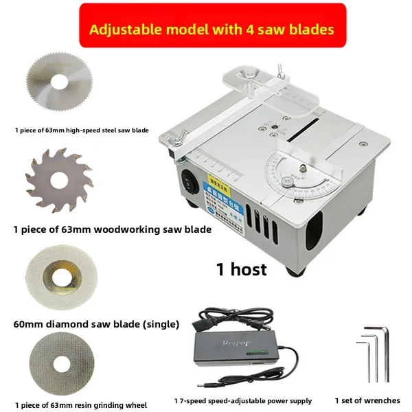 Compact Mini Table Saw For Wood, PCB, And PVC Cutting – Precision DIY Tool_voghion.com
