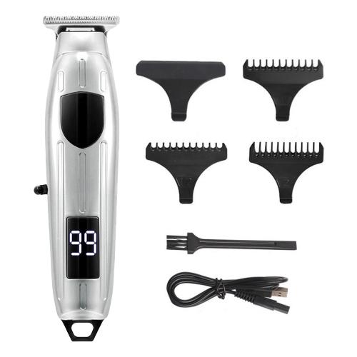 Testa dell'olio 0mm Tagliacapelli elettrico professionale Tagliacapelli Tagliacapelli Tagliacapelli Tagliacapelli per uomo Attrezzatura Strumenti per barbiere Carica USB_voghion.com