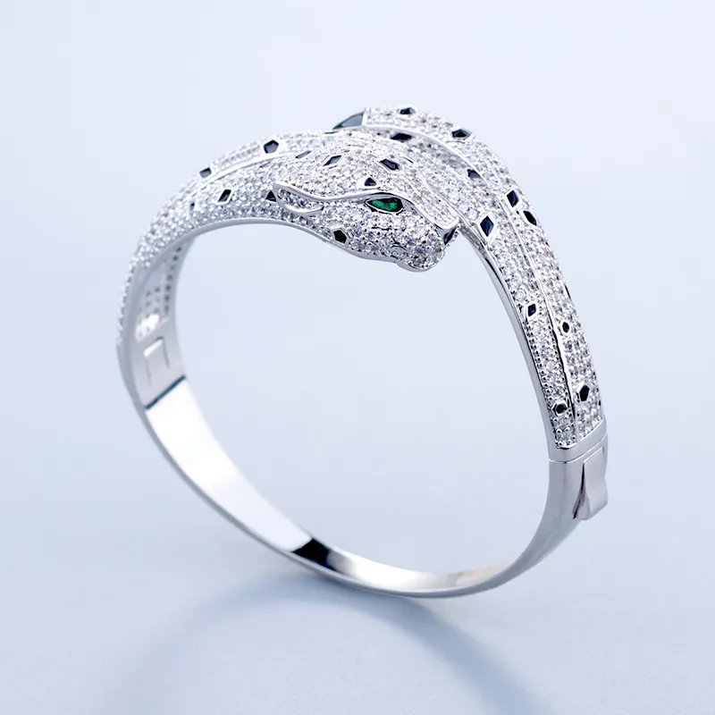 Neue gold Leopard sier armreif armbänder für frauen set ring armband charme tennis unisex schmuck designer Frauen jewlery_voghion.com