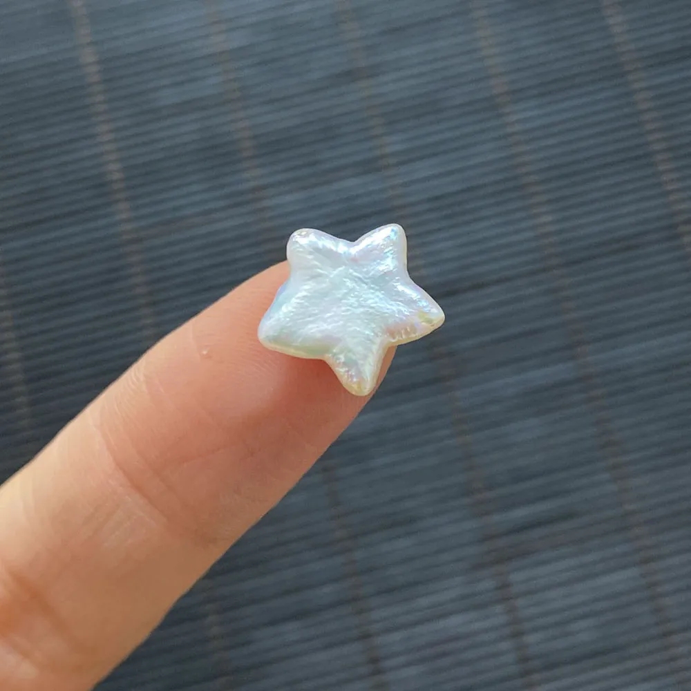 Collane con ciondolo 12mm Perle d'acqua dolce barocche a forma di stella Accessori per gioielli di moda 1 pz Elegante collana fai da te da donna_voghion.com