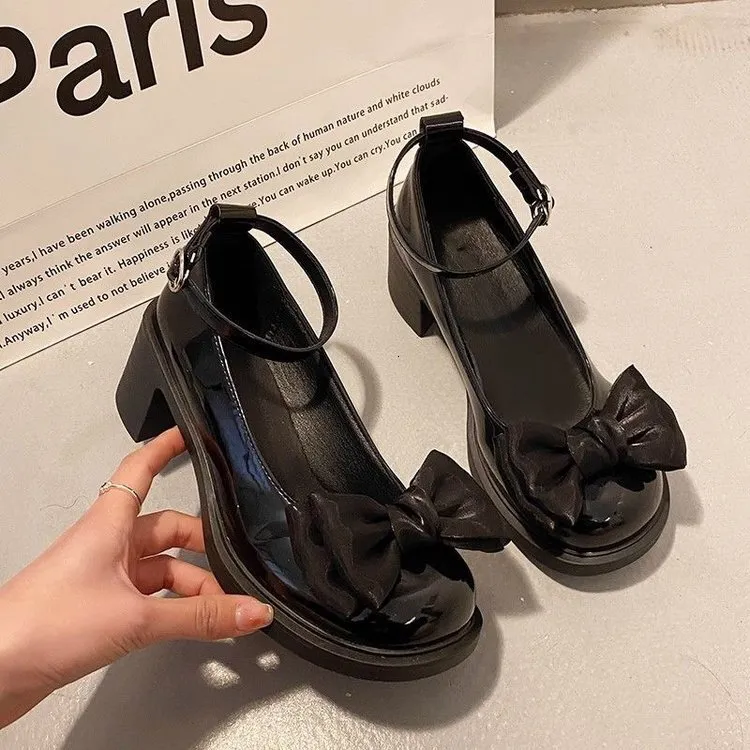 Zapatos mary jane con plataforma para mujer punta redonda_voghion.com