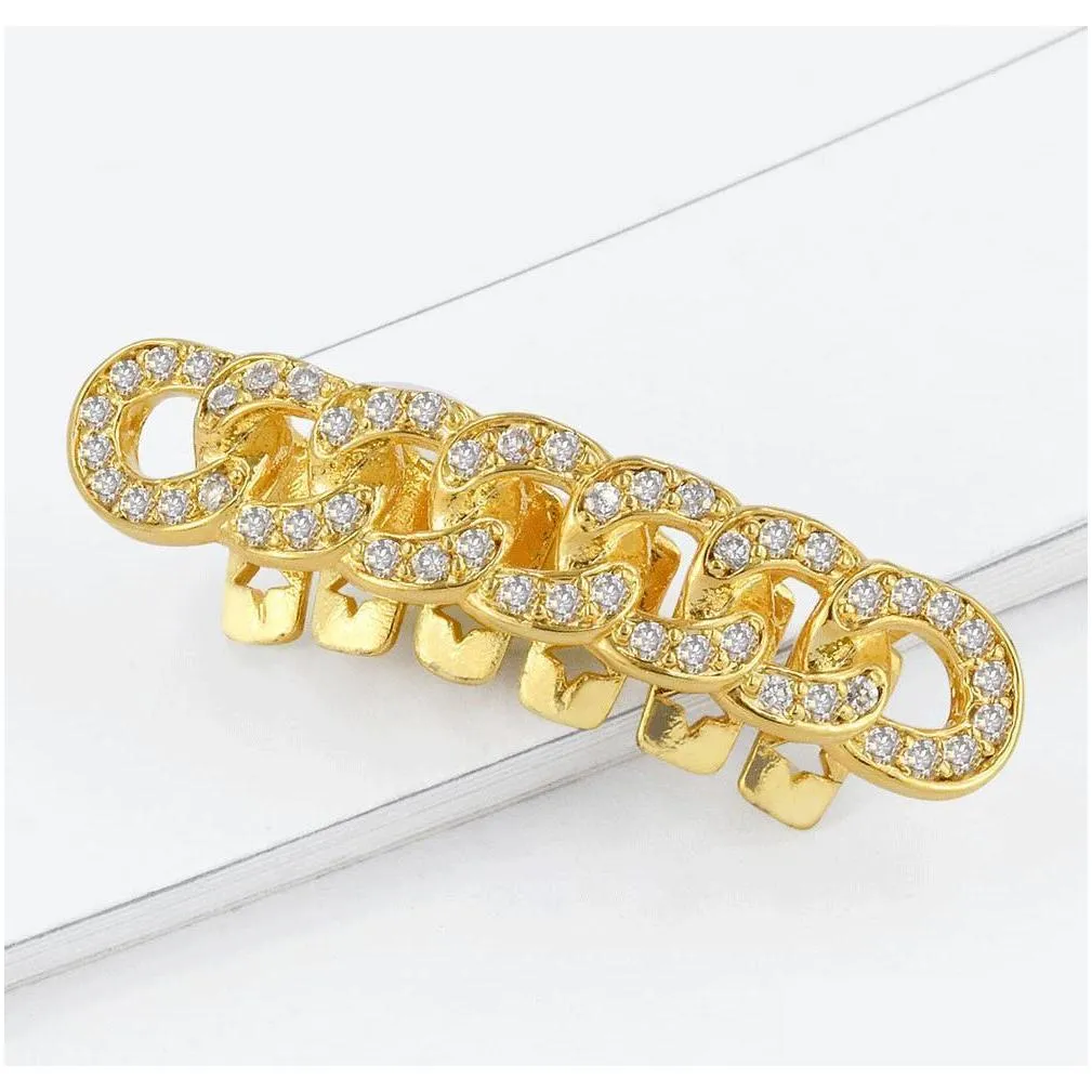 Goldzahnspangen Punk Hip Hop Mticolor Dia Benutzerdefinierte Bottom Grillz Dental Mund Fang Grills Zahnkappe VA DHGPQ_voghion.com