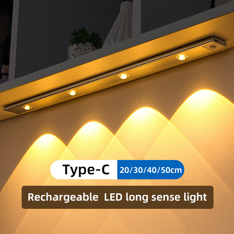 NEW Motion Sensor Wireless Ultra Thin Night USB LED Wine Cooler Light For Kitchen Cabinet Bedroom Wardrobe Indoor Lighting