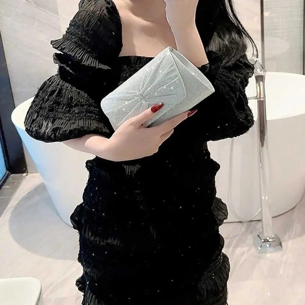 Modna šljokicasta torbica za večeru, banket, ženska torbica s lancem za rame, torba za večeru, vjenčanje, zabavu Y241019_voghion.com