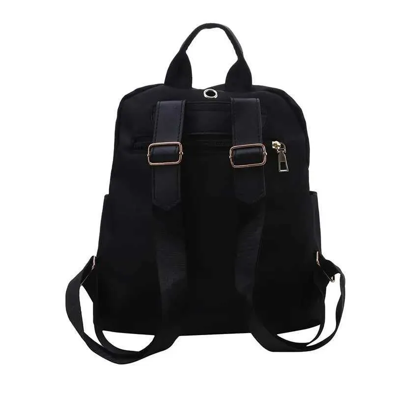 Schwarzer Damen Rucksack Stylischer Rucksack Für Reise Schule_voghion.com