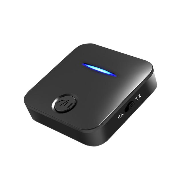 Bluetooth 5.0 heli saatja ja vastuvõtja 3,5 mm AUX-pesaga stereomuusika juhtmevaba adapter vabakäeseadmele autokõlari, arvuti, teleri ja kõrvaklappide jaoks_voghion.com