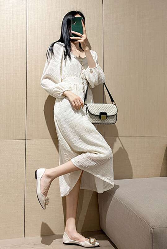 Low Top Solid Color Adhesive Pointed Toe Flat Heel Rhinestone Square Buckle Microfiber Large Size_voghion.com