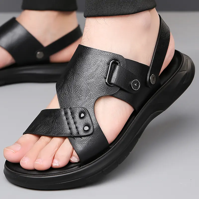 Herrensandalen Sommer Freizeit Strandhausschuhe Bequem Stilvoll_voghion.com