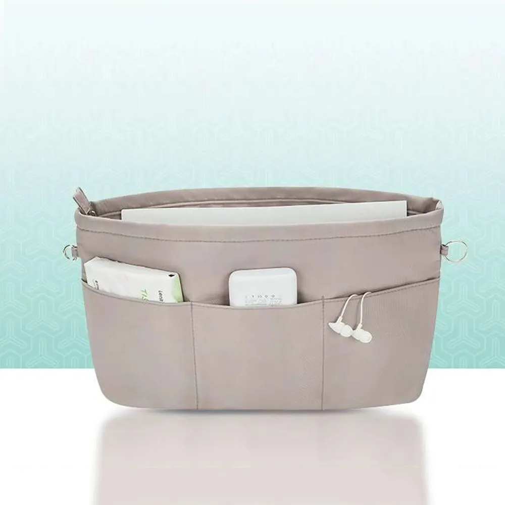 Nylon Innen Damen Handtasche Damen Tote Große Kapazität Organizer Insert Kosmetische Wasserdichte Make-Up Tasche_voghion.com
