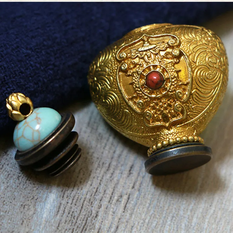 Anhänger Halskette Koffer Tibetanesch Stil Breet Fläschekruik Halskette Héichqualitativ Bijouen Acceorie Deigner Charm_voghion.com