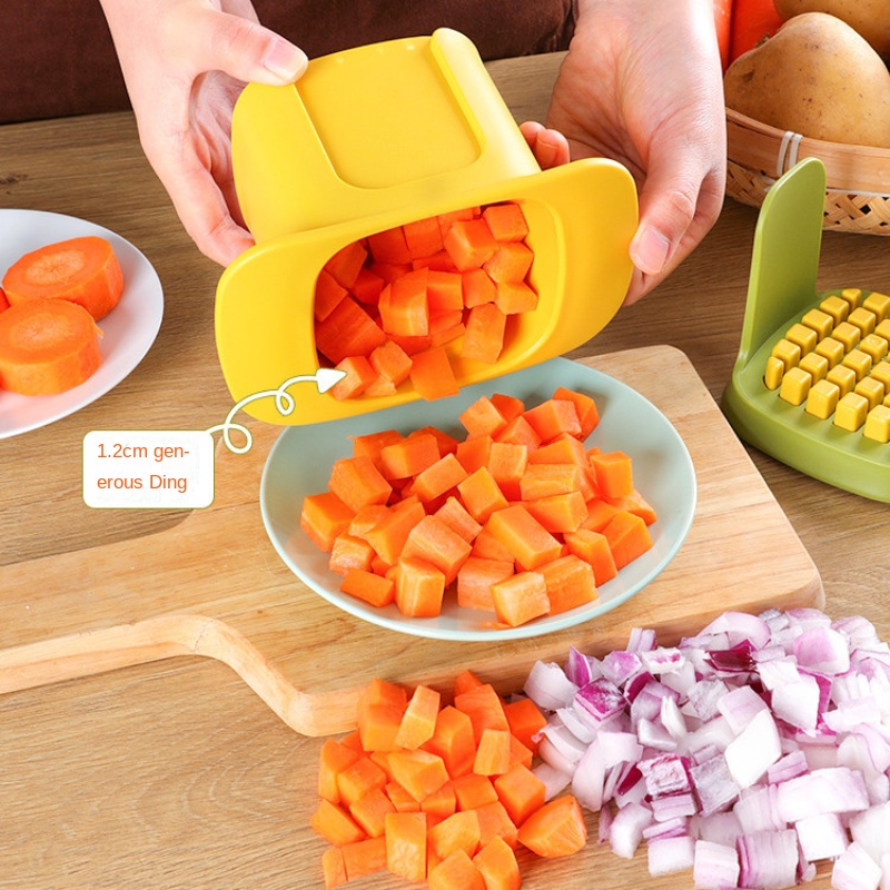 Multifunctional Vegetable Chopper French Fries Cutter Household Hand Pressure Onion Dicer Cucumber Potato Slicer Kitchen Tools_voghion.com