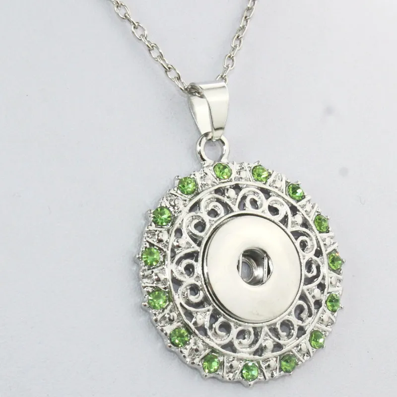 Catene Boom Life Collana Catena Libera Cristallo di Boemia 18mm Bottone a Pressione Ciondolo Orologi Donna Accessori 031106_voghion.com