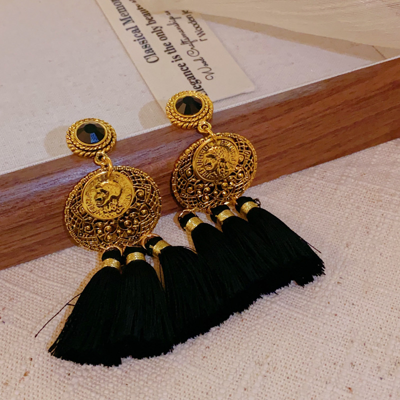 Aiguille d'argent, diamants médiévaux, boucles d'oreilles à pampilles élégantes en forme de figure cerclée, petites polyvalentes et boucles d'oreilles_voghion.com