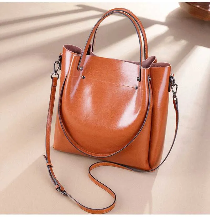 Dames handtas van echt leer in cowboy stijl als schoudertas_voghion.com