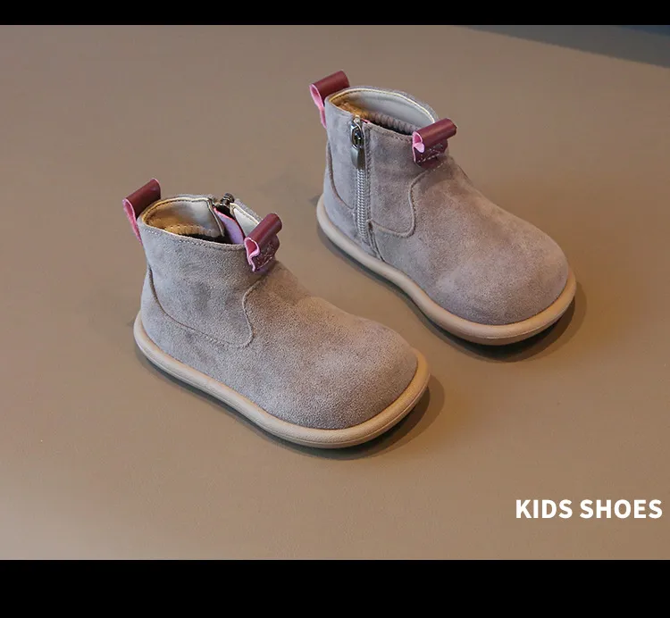 Herbst Winter Baby Jungen Mädchen Oxford Wildleder Kinder Casual Kidsnest Outdoor Anti-rutsch Kleinkind Schuhe Plüsch_voghion.com