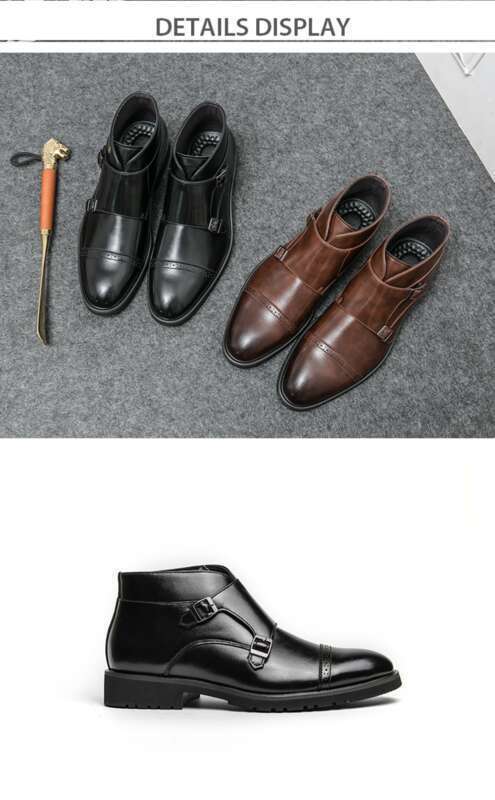 Herren Klassische Retro Derby Schuhe Herren Business Kleid Büro Lederschuh Flats Männer Mode Hochzeit Party Oxfords EU Größe_voghion.com