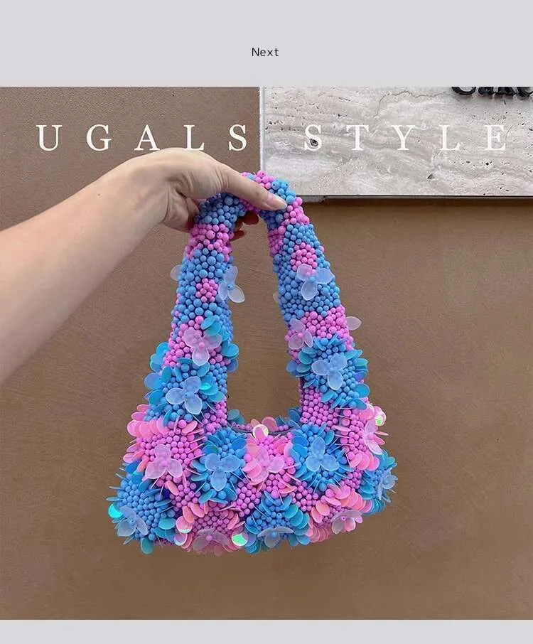 Borsa da sera con perline donna pochette a spalla per matrimonio_voghion.com
