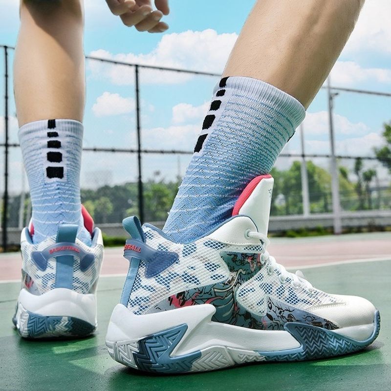 Atmungsaktiv mesh traktion basketball med anti-slip, støddæmpende, slid-beständig og atmungsaktiv turnschuhe,_voghion.com