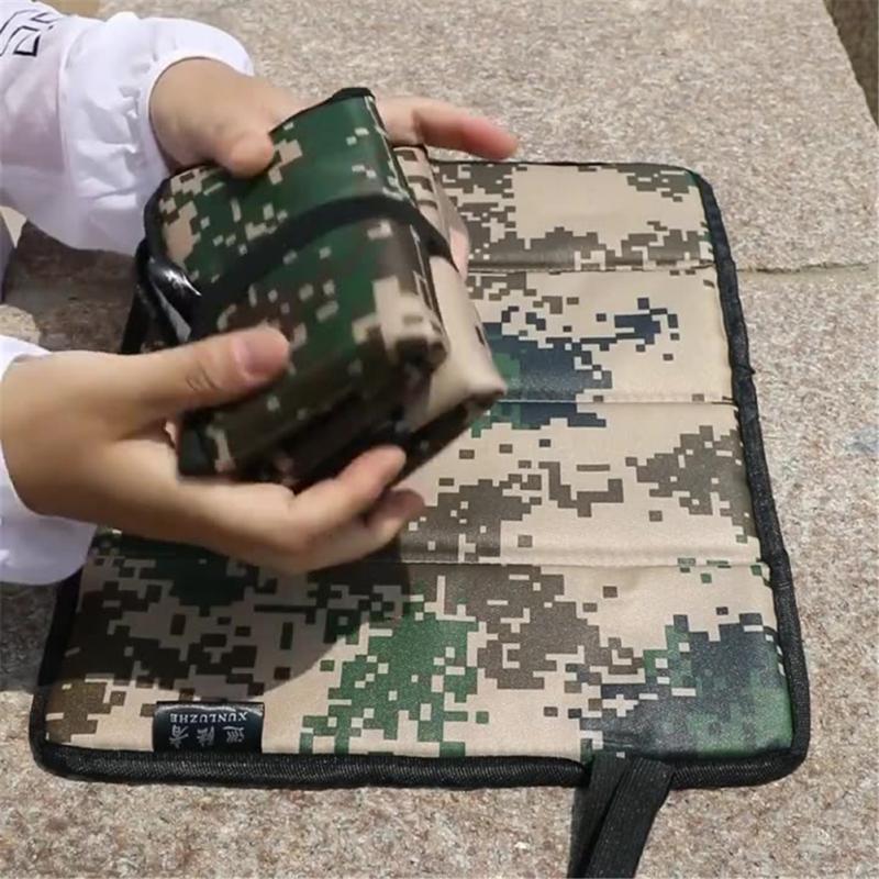 Cojín plegable, colchoneta portátil para acampar, a prueba de humedad, suave, cómoda, elástica, para sentarse, para playa, evita que se ensucie, para senderismo_voghion.com