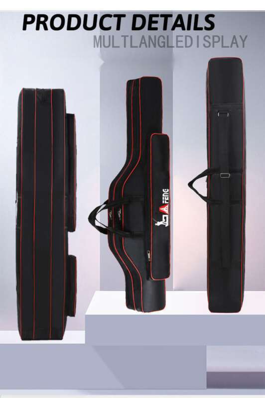 Oferta especial de equipamento à prova d'água e resistente ao desgaste, vara de pesca de lona multifuncional de grande capacidade, vara de 1,25 metros_voghion.com